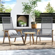 Cushionless conversation patio discount set